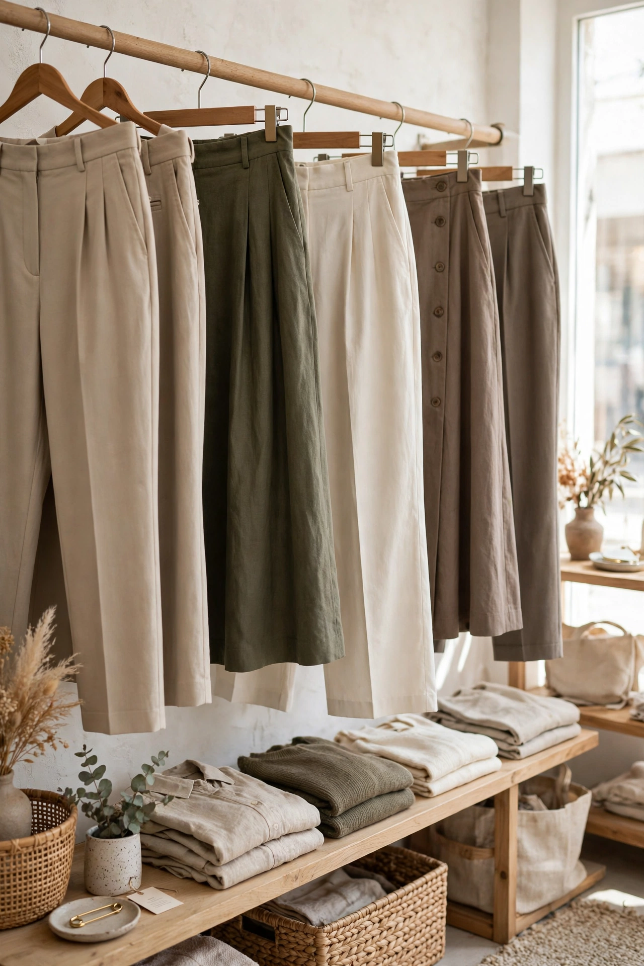 Women's trousers and skirts for business casual outfits