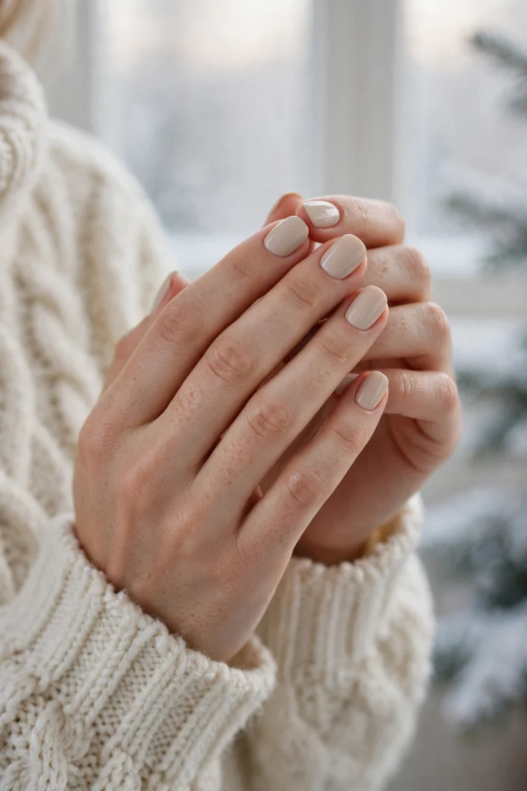 clean neutral january nail ideas for a fresh start manicure