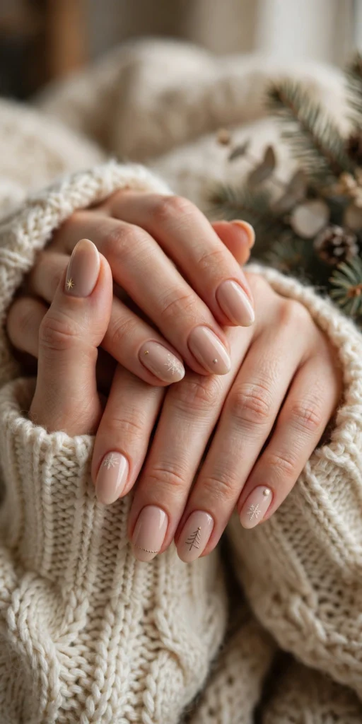 elegant simple christmas nail ideas for everyday wear