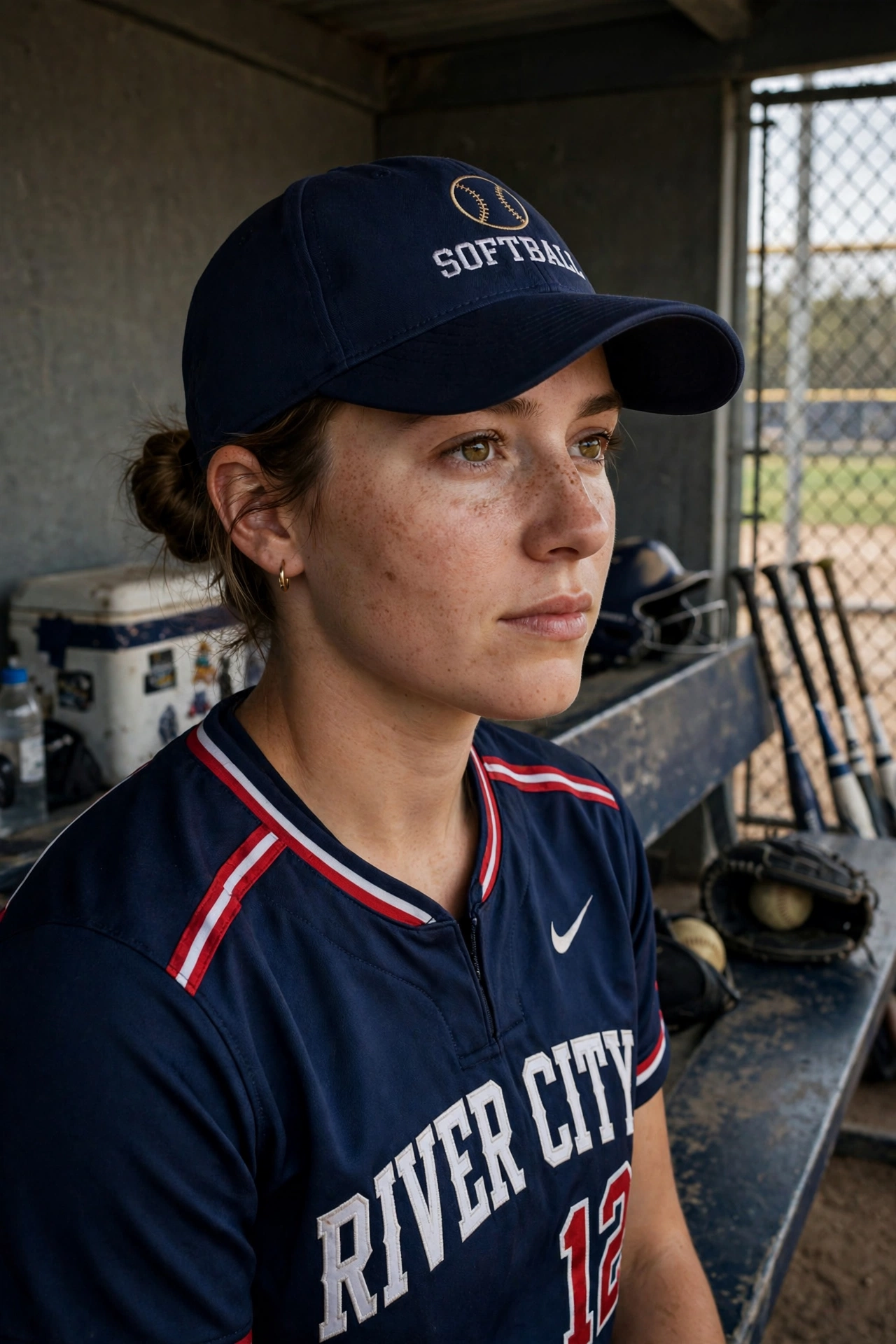 cute softball buns and updos for short hair game day