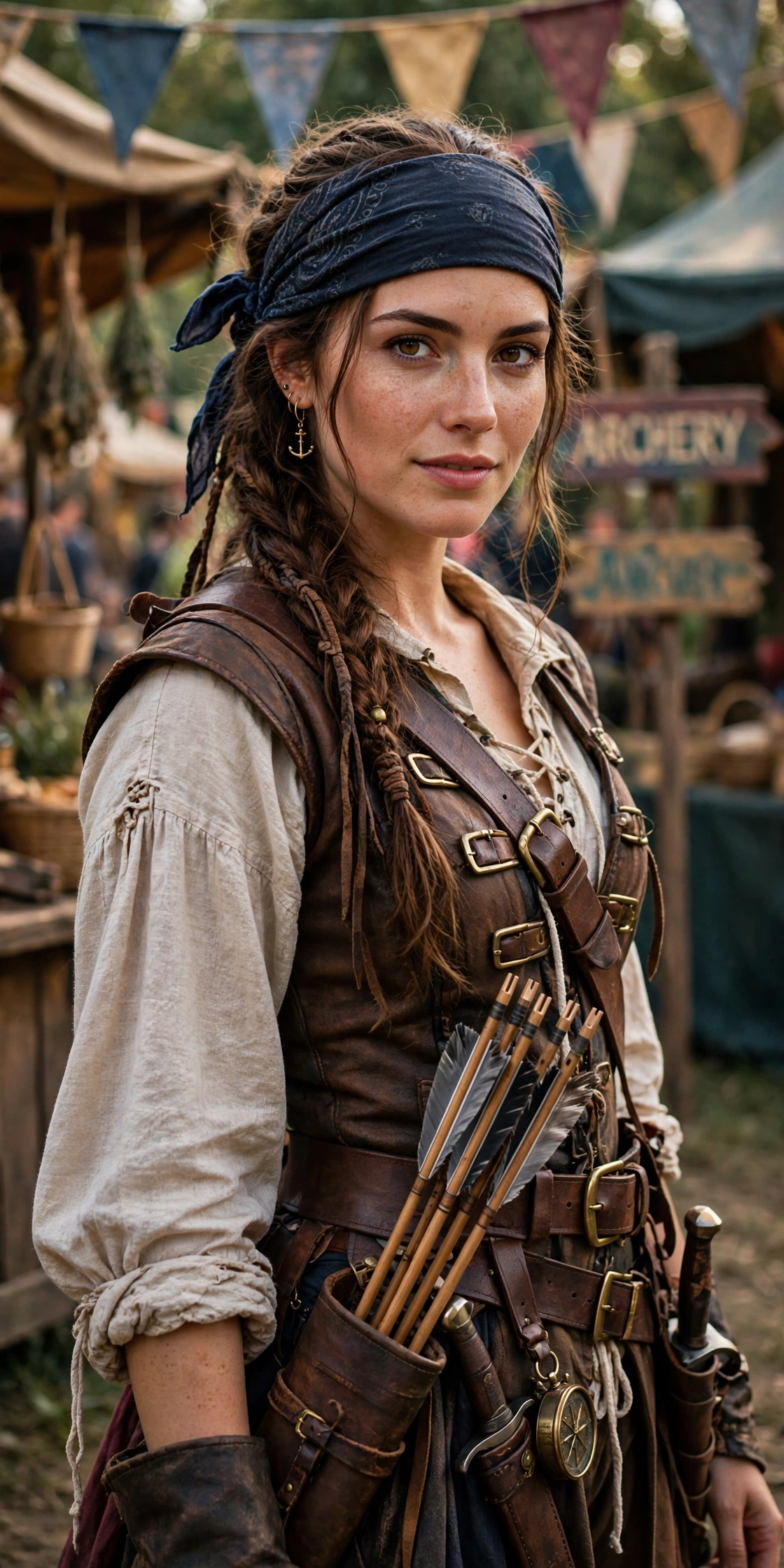 adventurous ren faire outfits women pirate archer inspired look