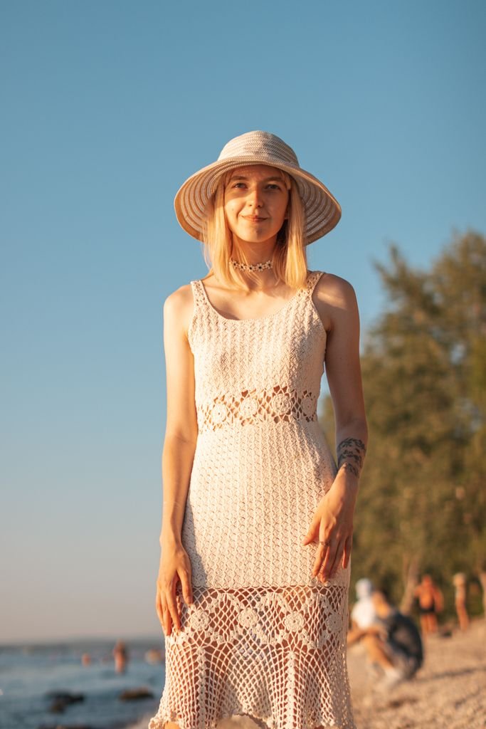 What to wear under a crochet dress: swimsuit, slip and lined options